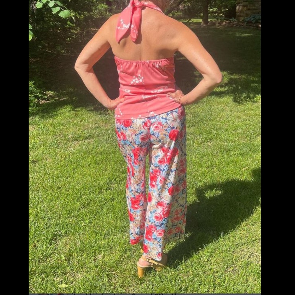 Handmade Vintage Pattern Halter Set - image 2